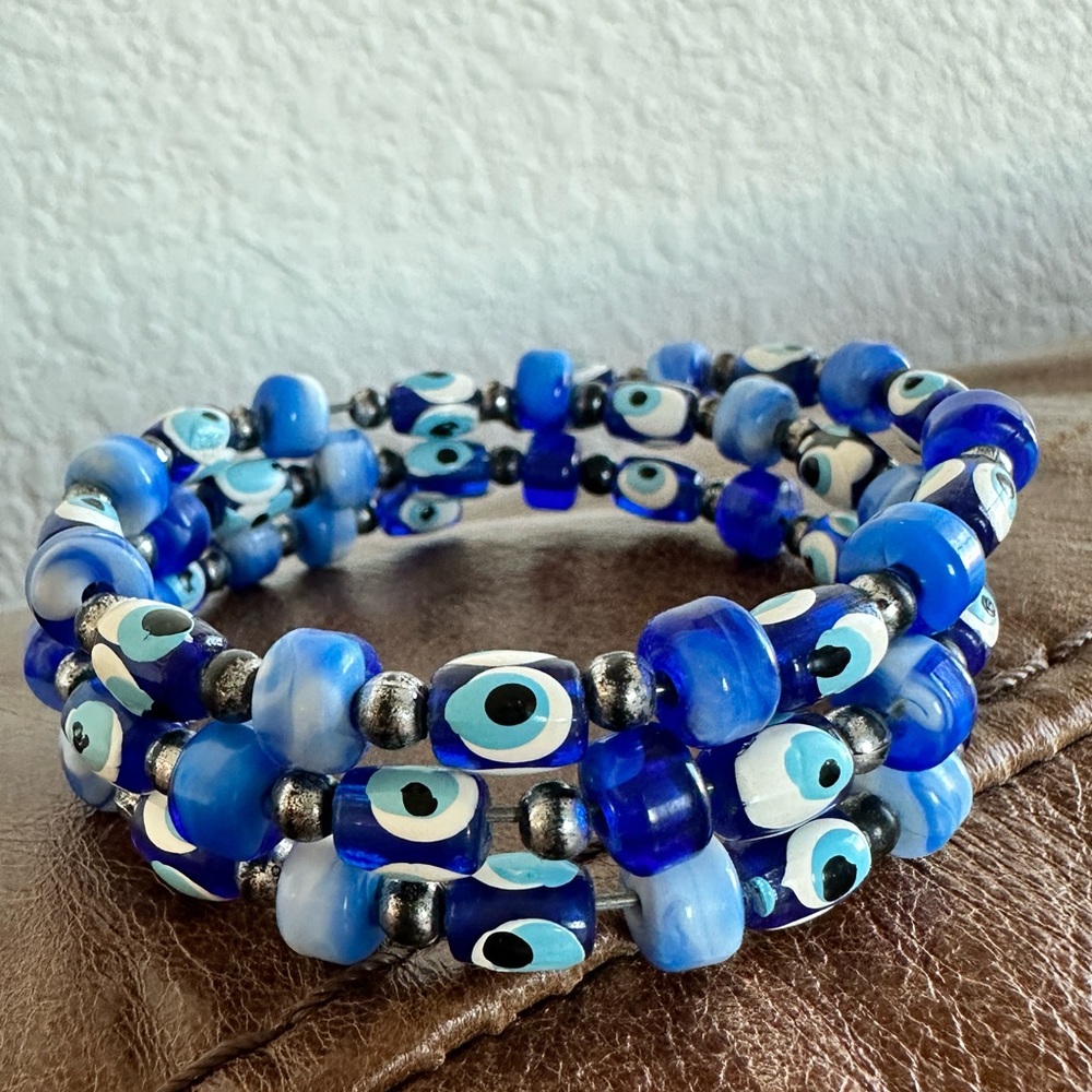 Evil eye wrap bracelet